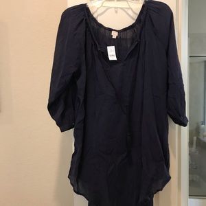 Never worn Loft navy coverup